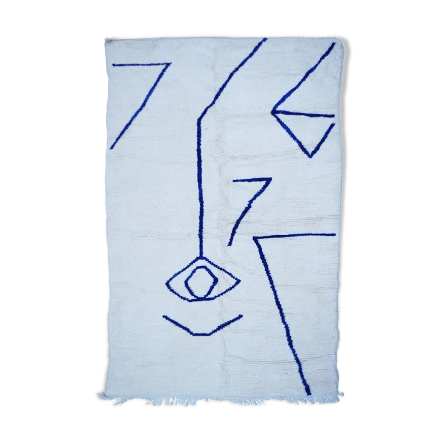 Colorful Berber carpet 254x148cm