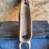 Sculpture African Mask Handcrafted Carved Wood Vintage #D882