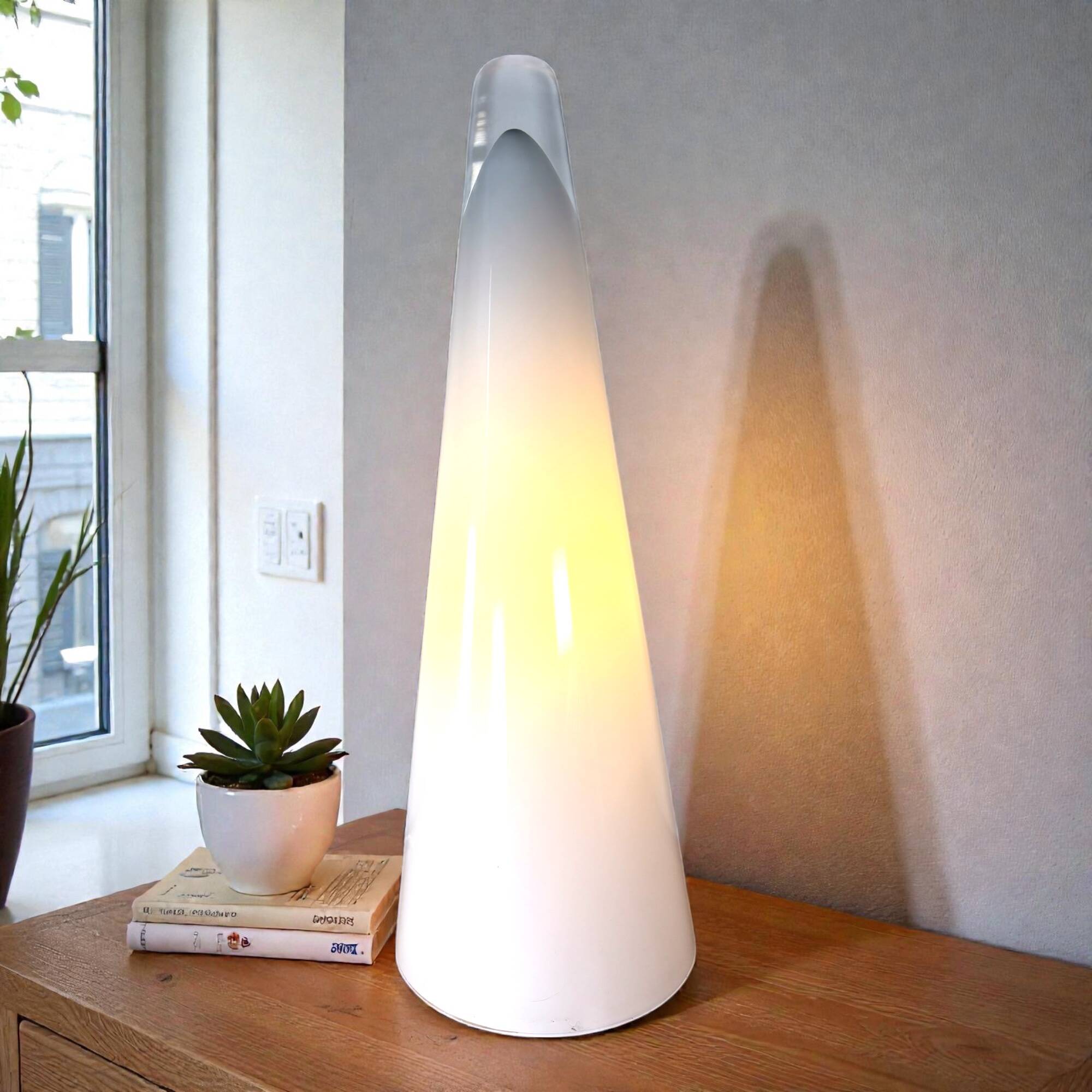 Vintage 80s Cone Teepee Lamp by Massive Belgium XL