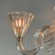 Venetian chandelier in colorless murano glass circa 1940