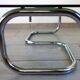 Table basse chrome et verre fumé space age 70's