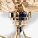 Ensemble de 2 lampes en verre bullé par Helena Tynell 1970