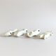 Set of 8 art deco ceramic animal knife holders