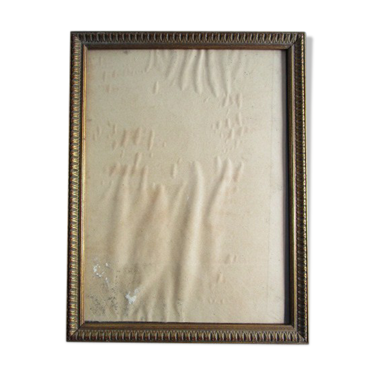 Old frame in worked/golden wood