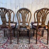 Set of 6 Louis XVI oak “Montgolfière” chairs