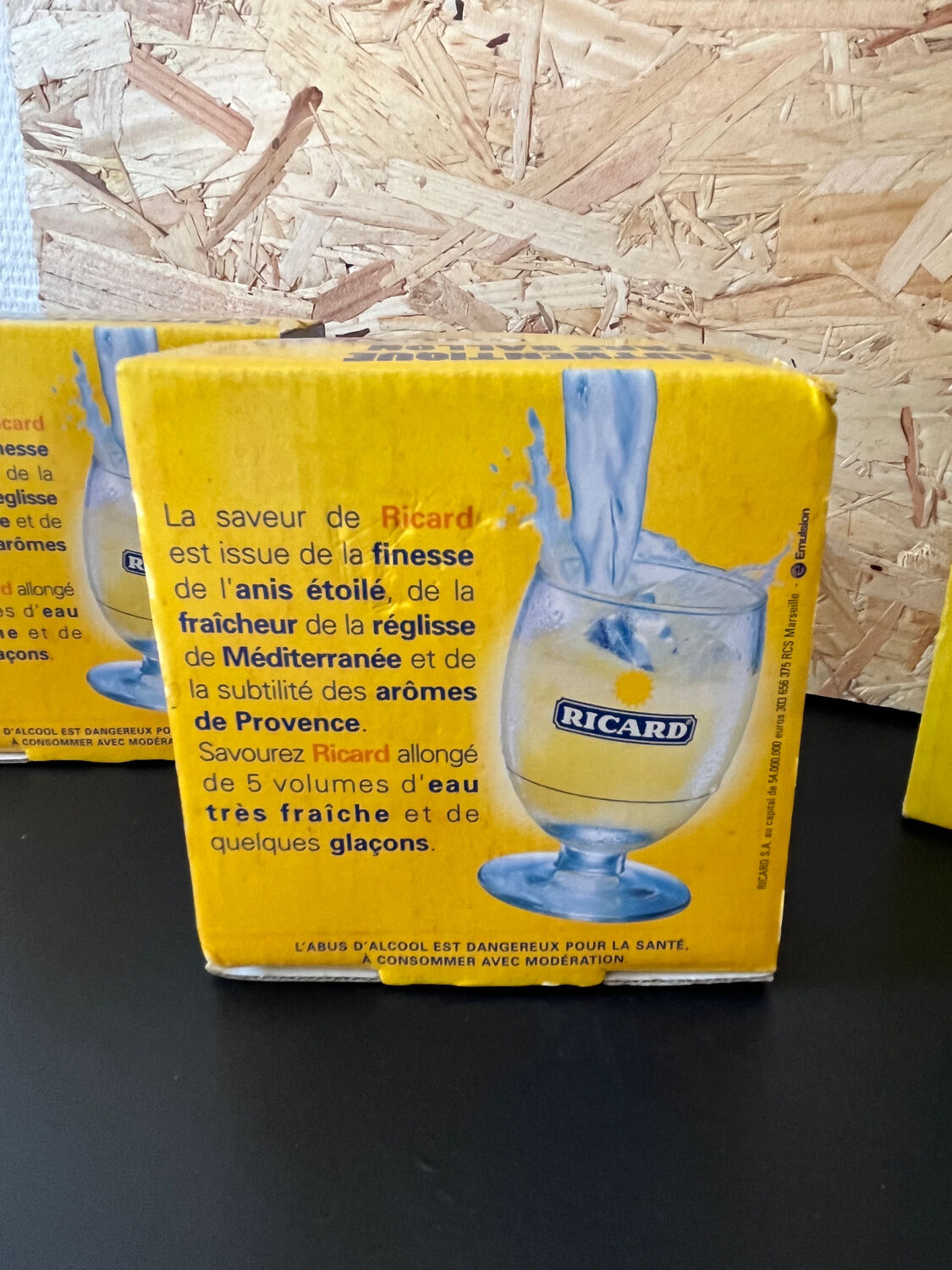 6 Ricard balloon glasses with carafe