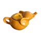 Vintage orange elephant porcelain teapot 1980 France