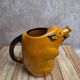 Zoomorphic pitcher Goret Poët-Laval – vintage slipware – pig