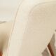 Scandinavian beige boucle armchair modern design rustic oak