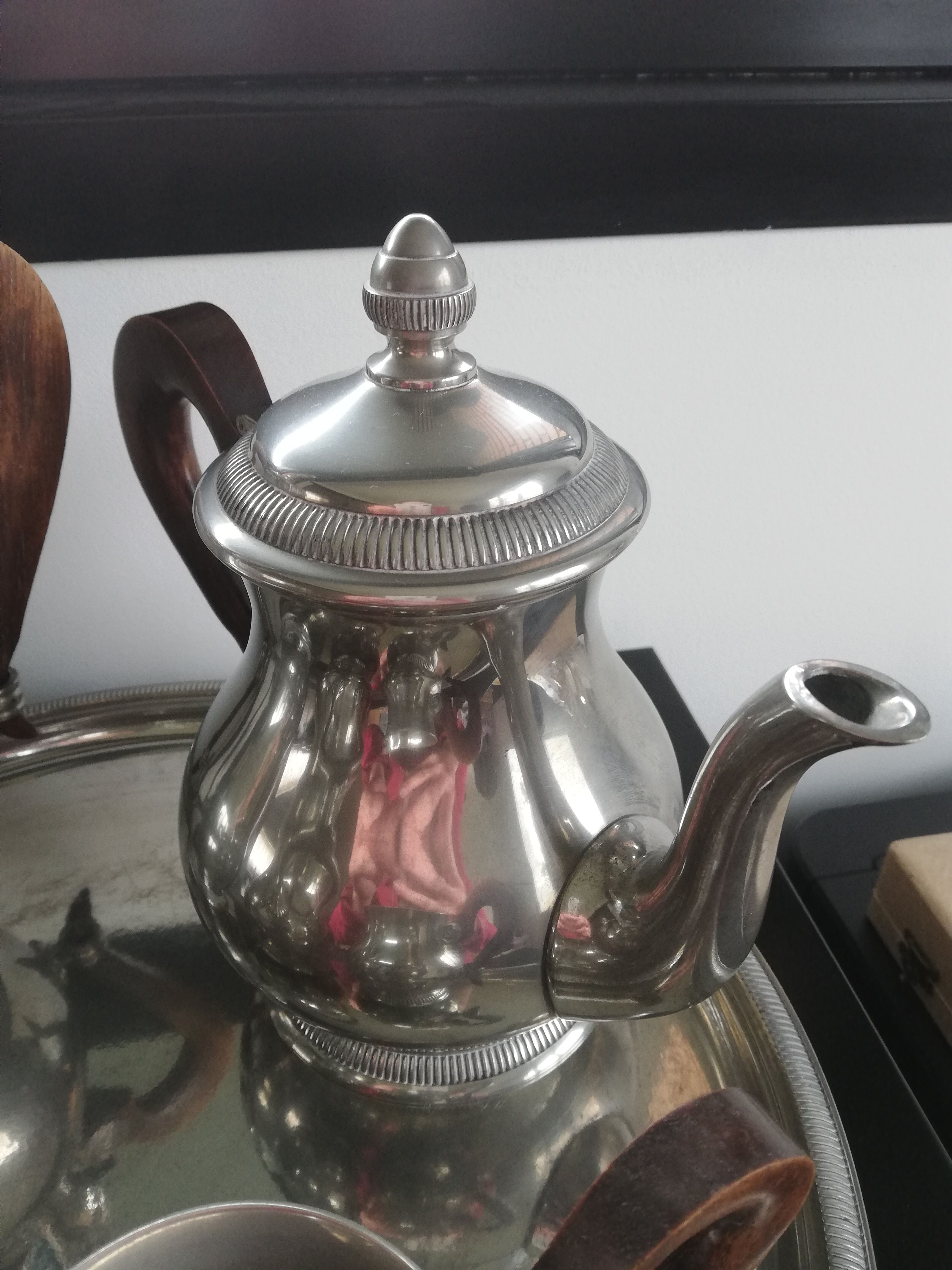 Coffee and tea tray service Les Étains du Manoir.