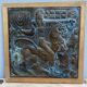 Vintage triptych in repoussé copper Judaïsa - signed