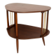 Vintage Mid-Century Modern beech wood TV side table, Poland, 1960s