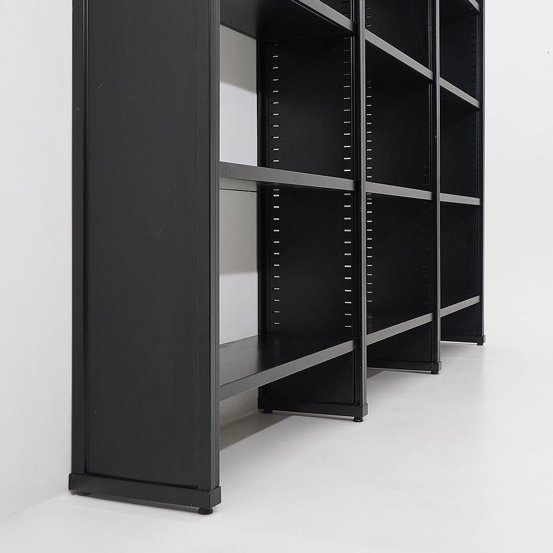 Black metal bookcase, 1970s