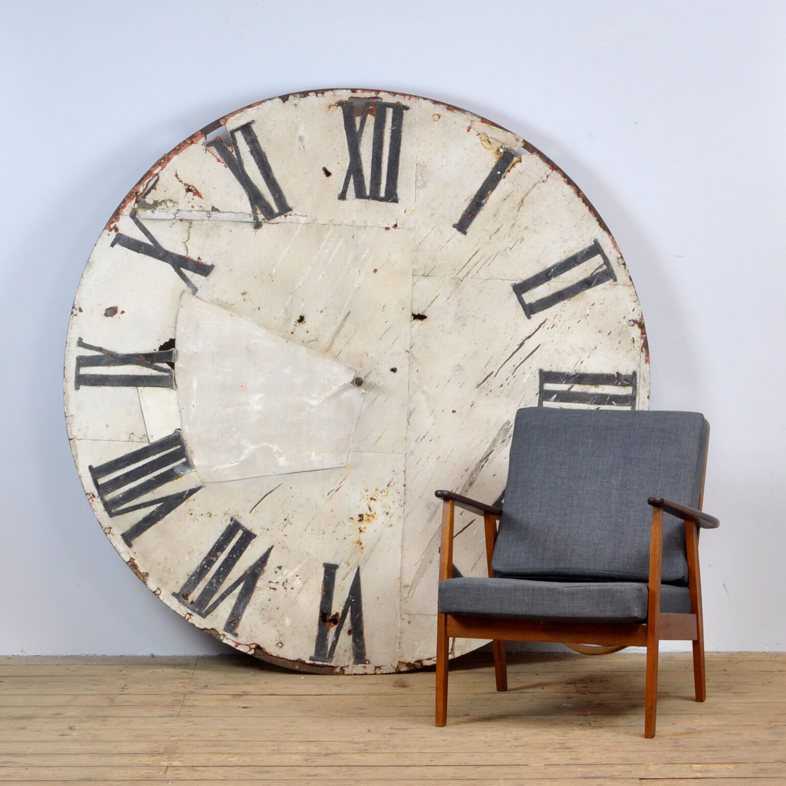Clock Face Of A Church. Circa 1920.