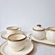 Set of 2 vintage coffee cups, pot and sugar bowl '1970s - Torgau