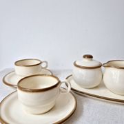 2 coffee cups, pot and sugar bowl Torgau, 1970