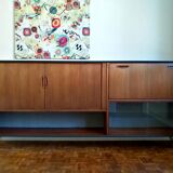 Samcom scandinavian sideboard in teak with hairpin legs