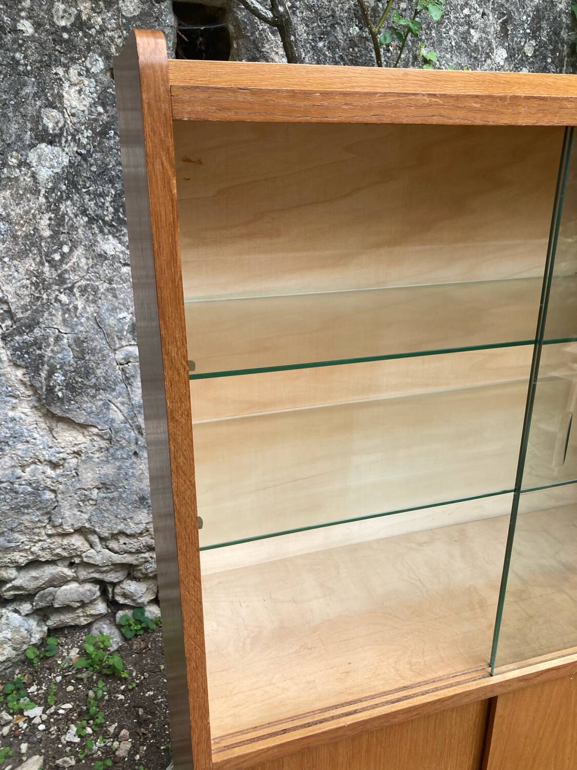 Vintage glass shelf