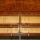 Restored console in Burr Oak & Satin Wood, circa 1920.