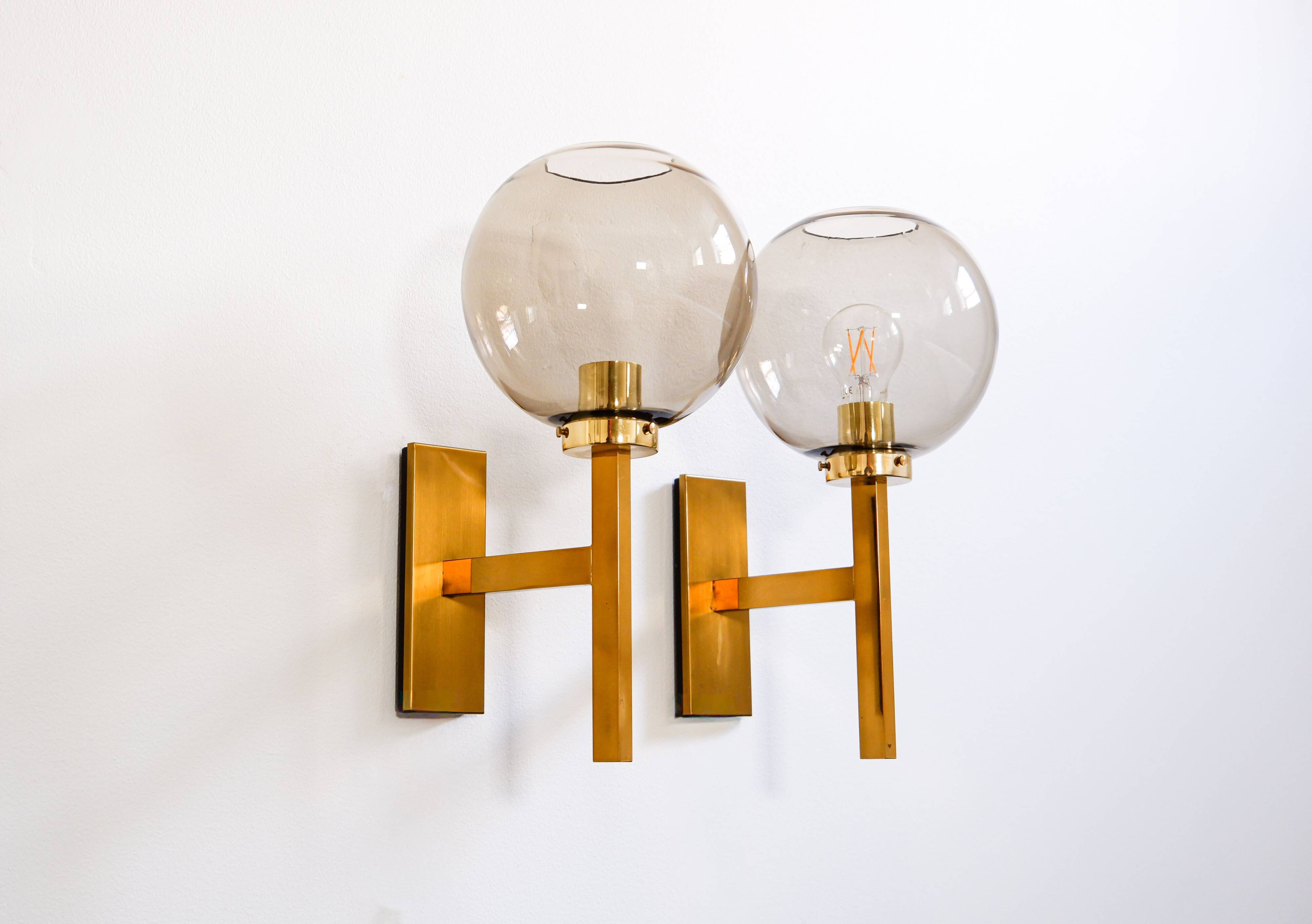 Pair of wall sconces by Holger Johansson.