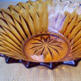 Amber glass salad bowl