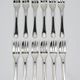 12 dessert forks Christofle Boréal by Luc Lanel, silver-plated metal