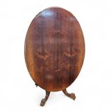 Oval Victorian tilt-top table, breakfast table / 1840s