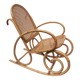 Vintage rocking chair child in rattan, canework