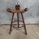 Vintage Brutalist Bar Stool 'Marbella' | Confonorm Spain, 1960s