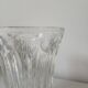 Chiseled glass vase