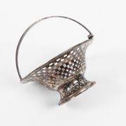 Panier Coupelle en métal argenté