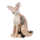 Valérie Courtet. Fennec fox in glazed stoneware. Contemporary work.