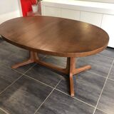 Table extensible Baumann vintage années 1970