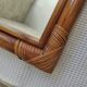 Miroir en rotin vintage