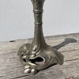 Art Nouveau silver-plated candlestick