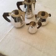 Maison Christofle service 4 pièces en métal argenté années 40