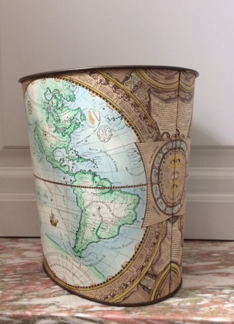 Paper basket 1960 screen-printed sheet Massilly
