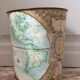 Paper basket 1960 screen-printed sheet Massilly
