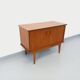 Small vintage Scandinavian teak sideboard from the 1960s.