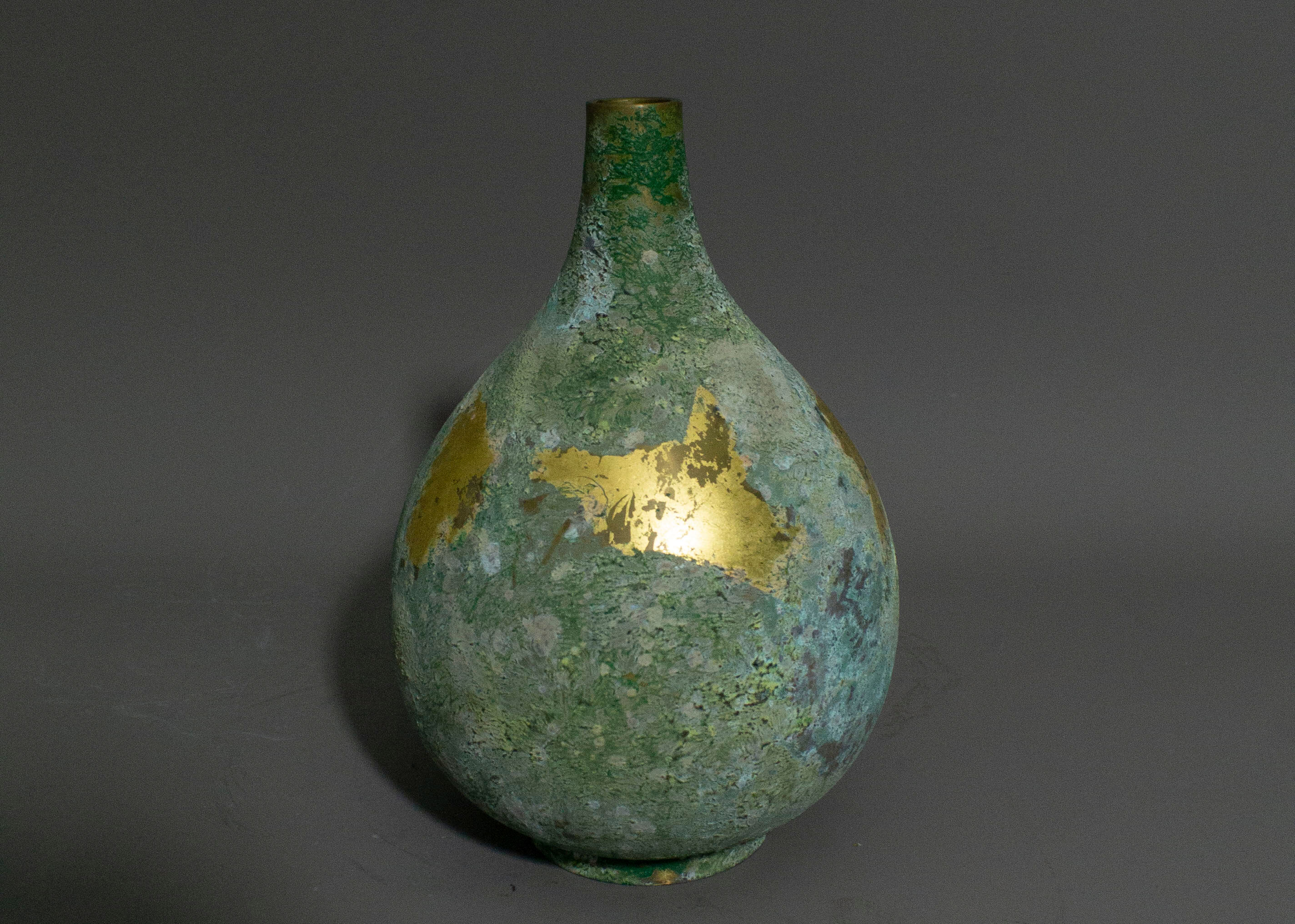 Japanese copper vase