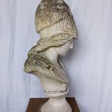 Bust of Minerva in reconstituted stone