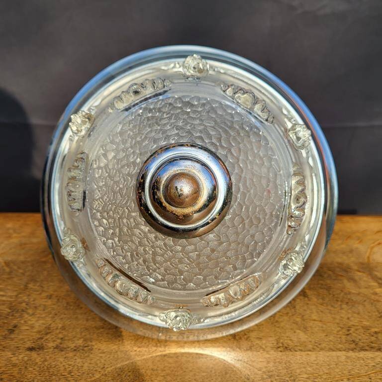 Lustre verre EZAN Art Déco 1930 - Jean Gauthier