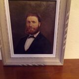 Oil on canvas portrait