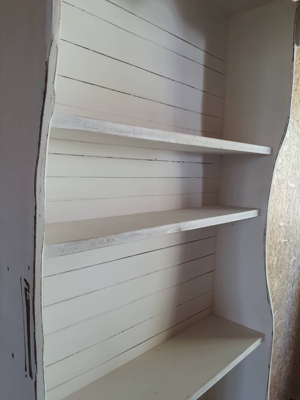 White patinated oak shelf
