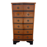 Louis XVI style chest of drawers in wood and cherry veneer
