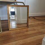 Miroir doré à la feuille d'or - 40x36cm