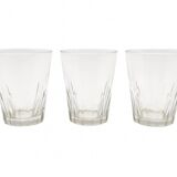 Trio of Baccarat liqueur glasses – Richelieu pattern – Signed crystal