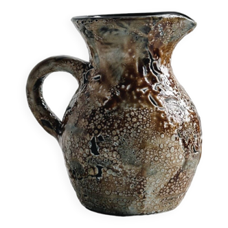 Cyclops honey lava enamelled ceramic pitcher carafe.