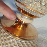 Florentine - baroque lamp ceramic brass metal topped with 3 glass tulips