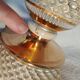 Florentine - baroque lamp ceramic brass metal topped with 3 glass tulips